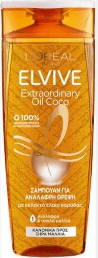 Σαμπουάν L'Oreal Elvive Extraordinary Oil Coconut για Αναδόμηση & Θρέψη για Κανονικά Μαλλιά 400ml