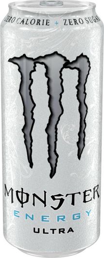 Energy Drink Monster Ultra Κουτί White με Ανθρακικό Χωρίς Ζάχαρη 500ml