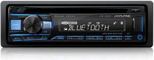 Ηχοσύστημα Αυτοκινήτου Alpine CDE-203BT Universal 1DIN Bluetooth / USB / AUX με Αποσπώμενη Πρόσοψη
