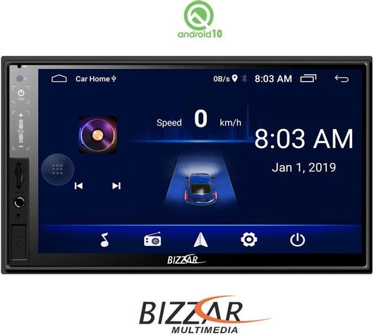 Ηχοσύστημα Αυτοκινήτου Bizzar Universal 2DIN Bluetooth / USB / WiFi / GPS με Οθόνη Αφής 7"