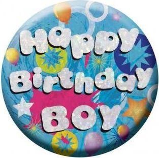 Κονκάρδα Happy Birthday Boy Holographic