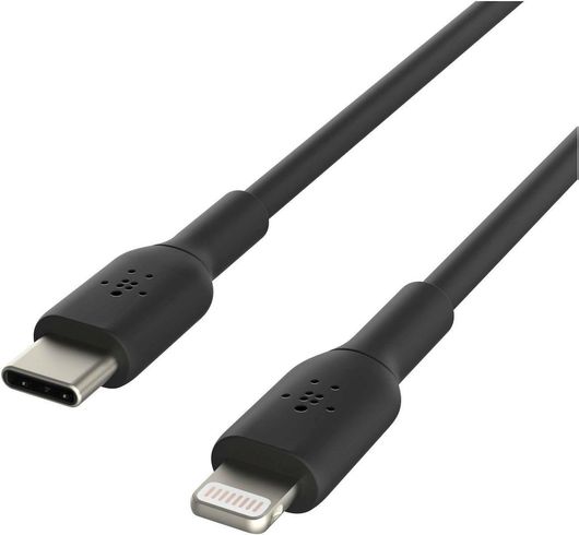 Belkin USB-C to Lightning Cable 30W Μαύρο 1m CAA003BT1MBK