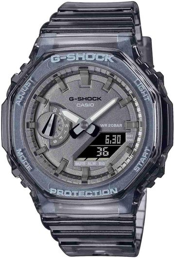 Ανδρικό Ρολόι G-Shock GMA-S2100SK-1AER με Λουράκι από Καουτσούκ 43mm Γκρι