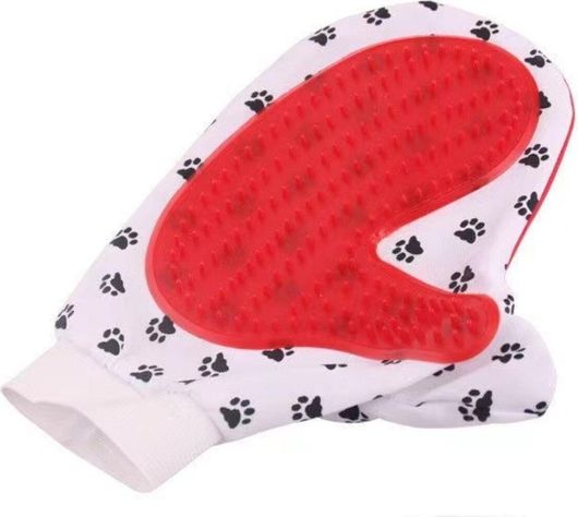 Γάντι Καθαρισμού & Μπάνιου για Σκύλους & Γάτες Κόκκινο