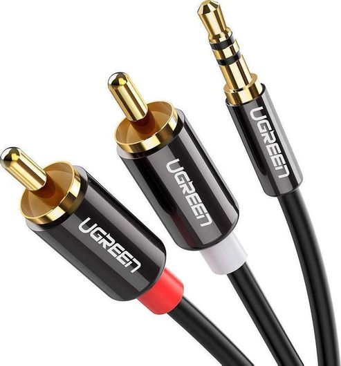Καλώδιο Ugreen 3.5mm Jack male σε RCA male 2m Μαύρο