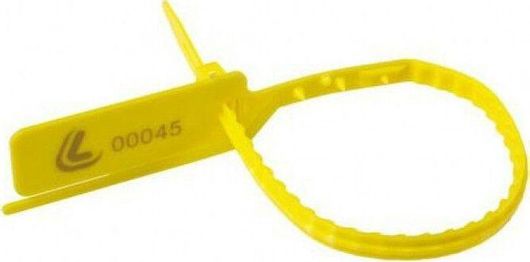 Σφραγίδες Ασφαλείας Εμπορεύματος Lampa Tyre UP 335x25mm Πάχους 7mm 10τμχ Κίτρινο