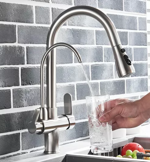 Μπαταρία Κουζίνας Stocco ST-9903MN Τρίοδη Πάγκου Inox