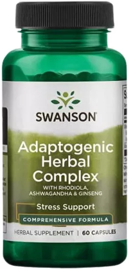 Swanson Rhodiola Ashwagandha Ginseng Complex 60 Κάψουλες