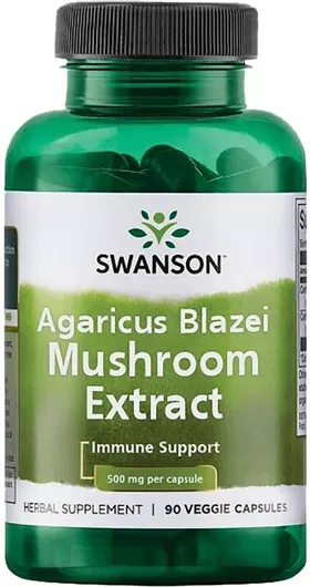 Swanson Agaricus Blazei Mushroom Extract 500mg 90 φυτικές κάψουλες