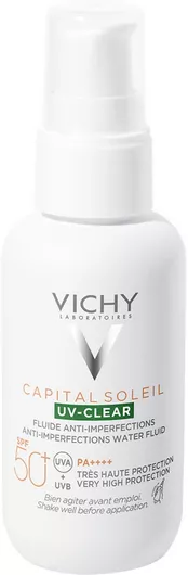 Vichy Capital Soleil UV-Clear Αντηλιακή Λοσιόν Προσώπου SPF50 40ml
