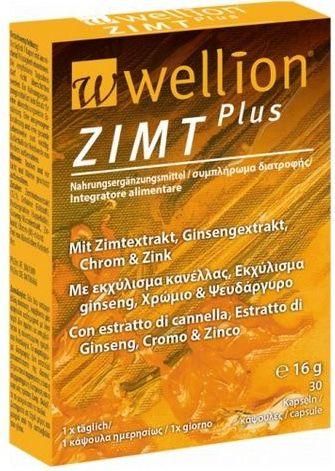 Wellion ZIMT Plus Συμπλήρωμα Διατροφής για Διαβητικούς 30 Κάψουλες