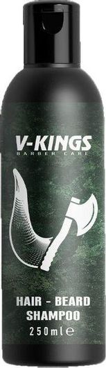 Σαμπουάν V-Kings Hair - Beard για Όλους τους Τύπους Μαλλιών 250ml