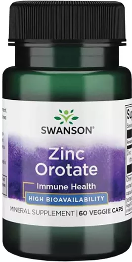 Swanson Zinc Orotate 60 φυτικές κάψουλες