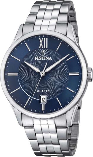 Ανδρικό Ρολόι Festina F20425/2 με Μεταλλικό Μπρασελέ 42mm Ασημί