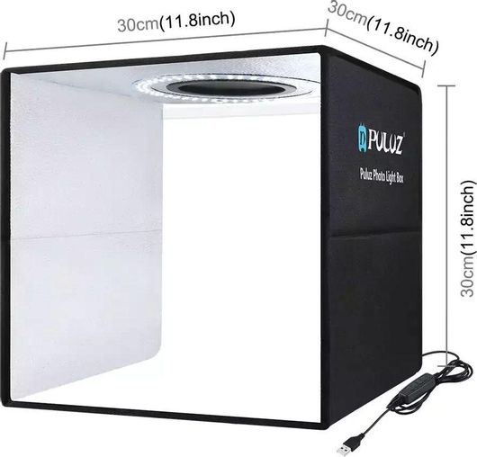 Photo Box Puluz PU5032B Φωτιζόμενο με Πολλαπλά Backround 30x30x30cm