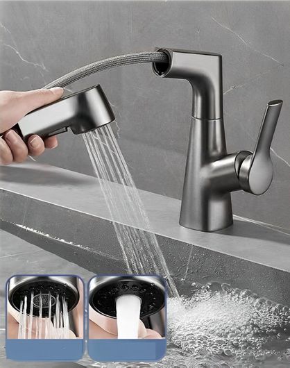 Μπαταρία Νιπτήρα 345006 με Προεκταση Gun Metal Grey