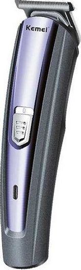 Κουρευτική Μηχανή Kemei ΚΜ-031 Επαναφορτιζόμενη Μοβ