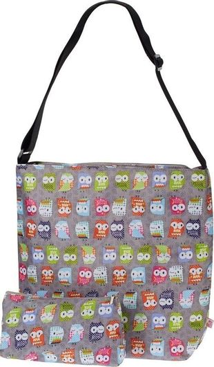 Τσάντα Αλλαξιέρα My Bag's Owl Ώμου / Χειρός 38cm Γκρι