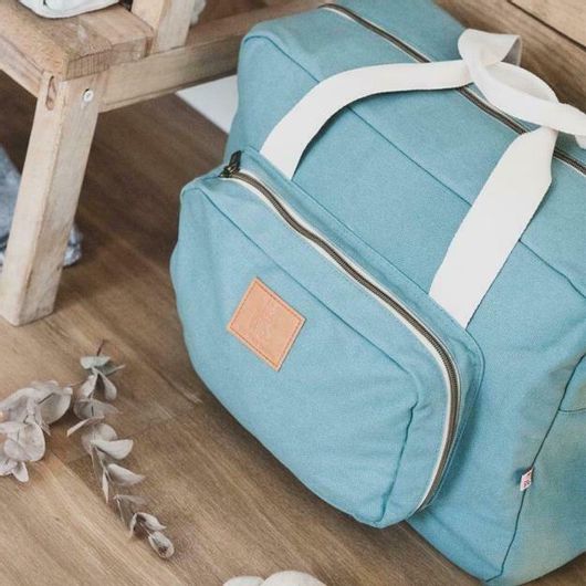 Τσάντα Αλλαξιέρα My Bag's Happy Family Aqua Marine Ώμου / Χειρός 39x15x29cm Γαλάζιο