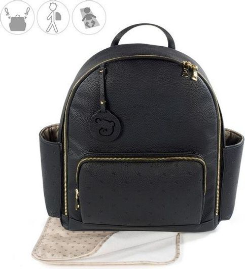 Τσάντα Αλλαξιέρα Pasito a Pasito London Πλάτης Μαύρο