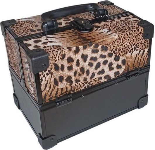 Βαλιτσάκι Αισθητικής Ro-Ro Accessories Επαγγελματικό 1τμχ Λεοπάρ