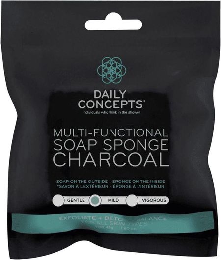 Σφουγγάρι Daily Concepts Multi Functional Soap Sponge Charcoal