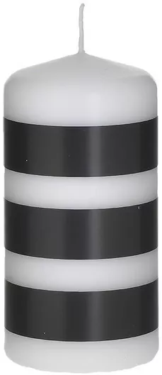 Διακοσμητικό Κερί Inart 5x10cm Λευκό