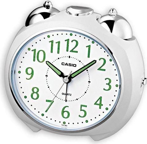 Επιτραπέζιο Ρολόι Casio TQ-369-7EF Αναλογικό με Ξυπνητήρι Λευκό