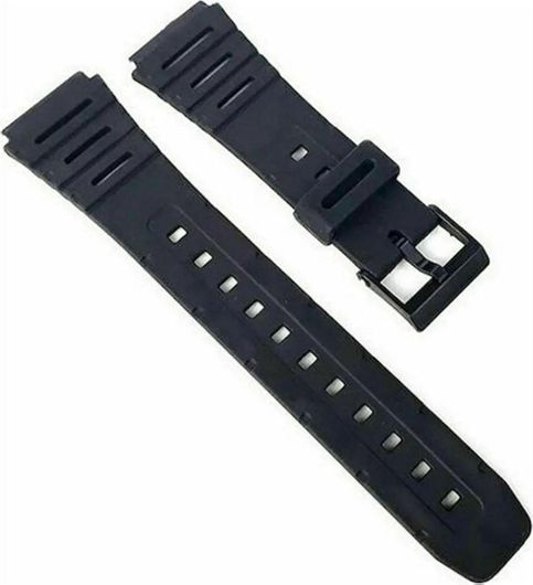 Λουράκι Ρολογιού Casio CA-53W Καουτσούκ 20mm Μαύρο