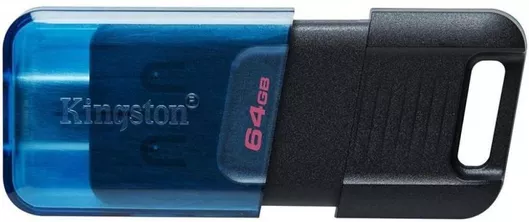 USB Stick 3.2 Kingston DataTraveler 80Μ 64GB με USB-C Μαύρο