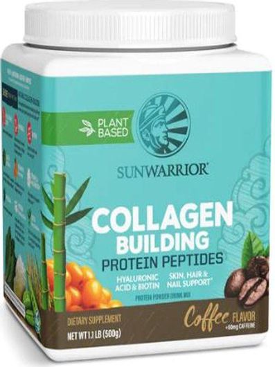 Sunwarrior Collagen Building Protein Peptides 500gr Coffee