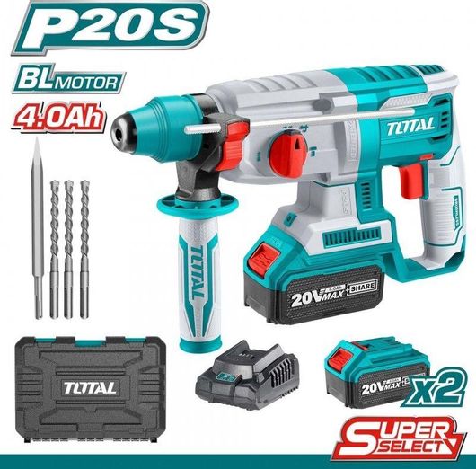 Σκαπτικό Total TRHLI202287 Κρουστικό Μπαταρίας 20V με SDS Plus