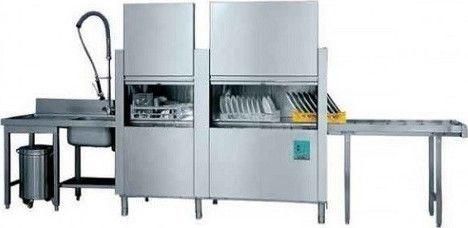 Επαγγελματικό Πλυντήριο MBM LTD821 Τούνελ Πιάτων & Ποτηριών Π115xΒ77xΥ162cm με Καλάθι 500x500mm