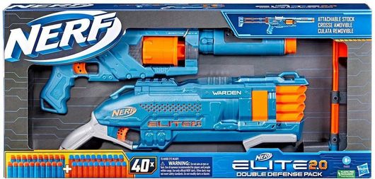 Nerf Hasbro Εκτοξευτής Double Defense Elite 2.0 για 8+ Ετών