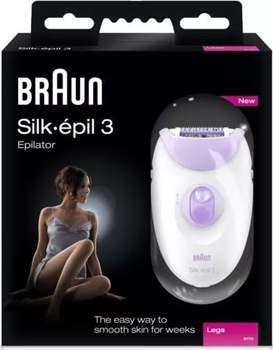 Αποτριχωτική Μηχανή Braun SE3170 Silk Epil 3 Epilator για Σώμα