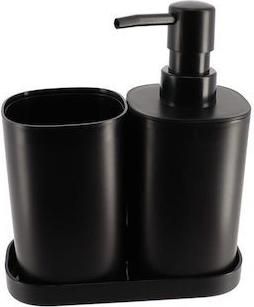Αξεσουάρ Μπάνιου AT00010873 Πλαστικό Μαύρο Σετ 2τμχ