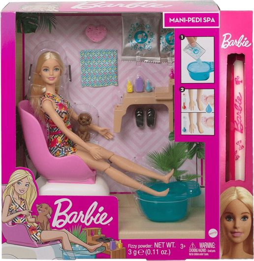 Παιχνιδολαμπάδα Mattel Barbie Wellness Ινστιτούτο Μανικιούρ για 3+ Ετών