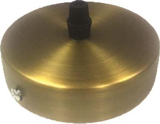 Ροζέτα Φωτιστικού Οροφής Eurolamp Μπρονζέ Μεταλλική Φ10x2.5cm Vintage Καφέ 147-23077