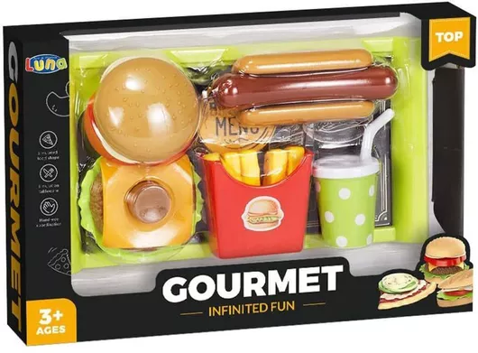 Luna Σετ Φαγητού Μπέργκερ σε Δίσκο για 3+ Ετών