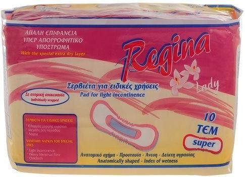 Σερβιέτες Ακράτειας Regina Super 10τμχ
