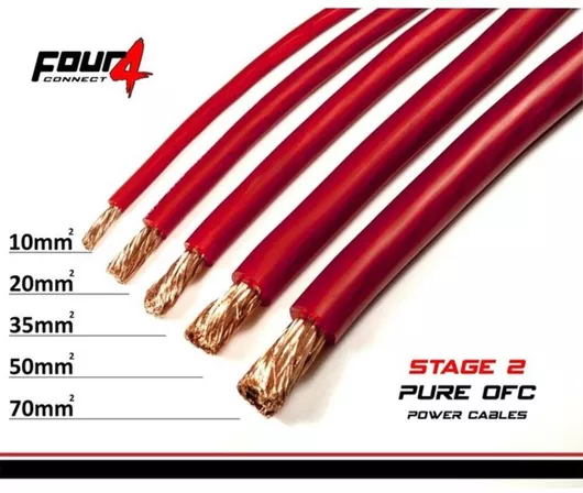 Καλώδιο Ρεύματος Αυτοκινήτου Four Connect 10mm² 50m