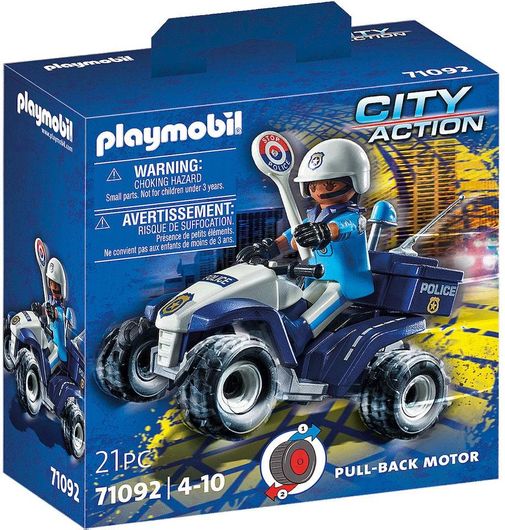 Playmobil City Action Police Quad για 4-10 Ετών #71092