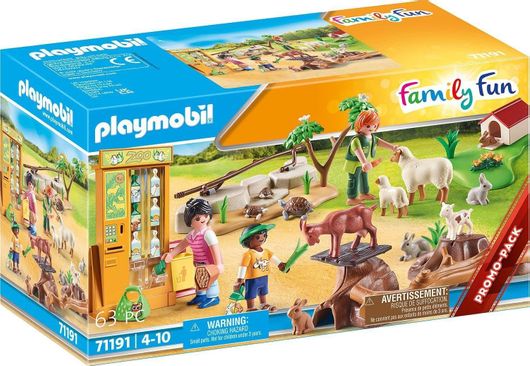 Playmobil Family Fun Ζωολογικός Κήπος με Ήμερα Ζωάκια για 4+ Ετών #71191