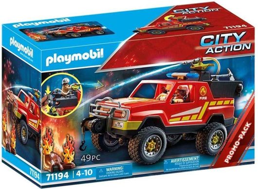 Playmobil City Action Πυροσβεστικό Όχημα Υποστήριξης για 4+ Ετών #71194