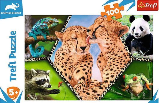 Παιδικό Παζλ Trefl Animal Planet 100 Κομμάτια για 5+ Ετών