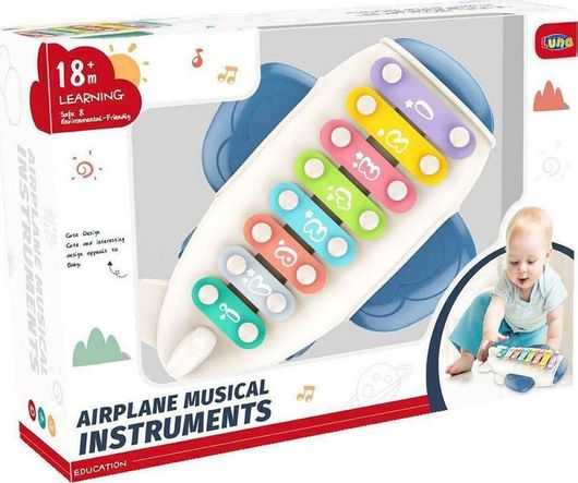 Μουσικό Παιχνίδι Luna Toys Μεταλλόφωνο Μπλε για 18+ Μηνών