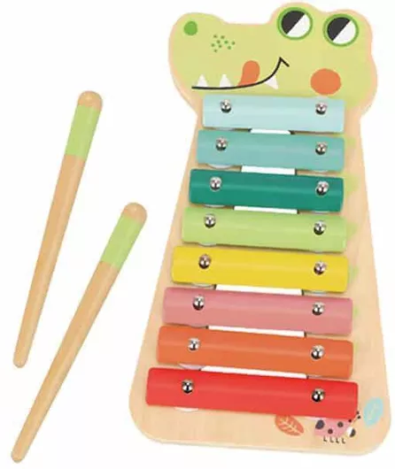 Μουσικό Παιχνίδι Tooky Toys Ξυλόφωνο Κροκόδειλος Ξύλινο για 18+ Μηνών