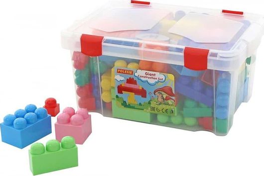 Τουβλάκια Polesie Junior Construction Set Jumbo για 3+ Ετών 54τμχ