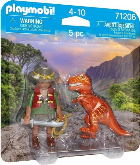 Playmobil Duo Pack Εξερευνητής & T-Rex για 4+ Ετών