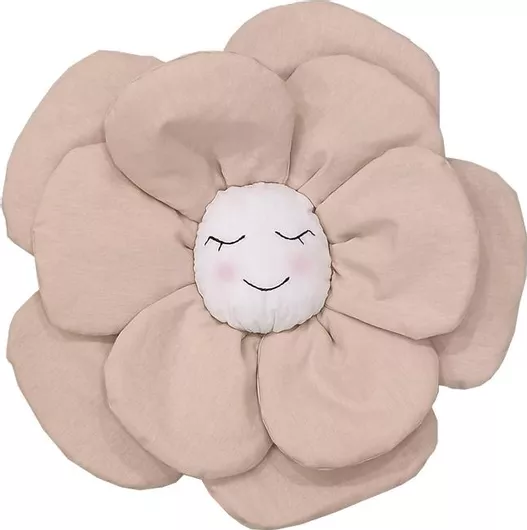 Διακοσμητικό Μαξιλάρι Κούνιας Baby Star Φυλλώματα Ροζ